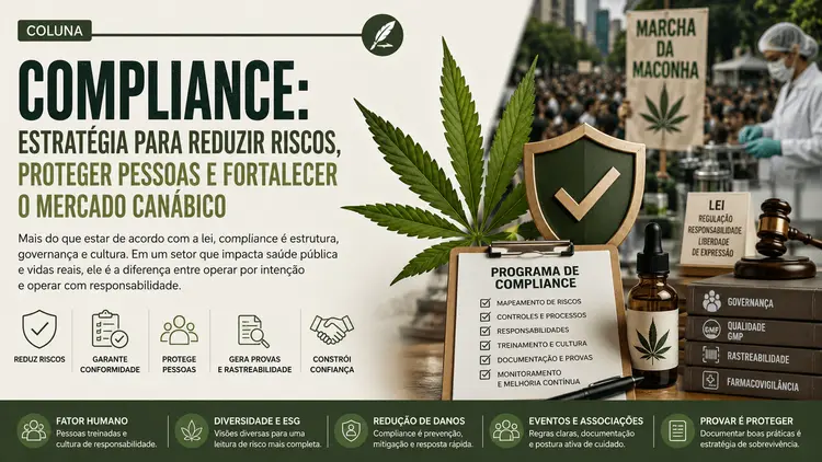 Compliance no mercado canábico: organizar o caos para proteger pessoas, reputação e acesso