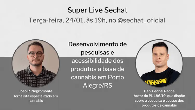 Deputado estadual Leonel Radde é o convidado da live Sechat desta semana