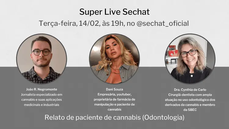 Live desta terça recebe Danielle Souza e Dra. Cynthia de Carlo