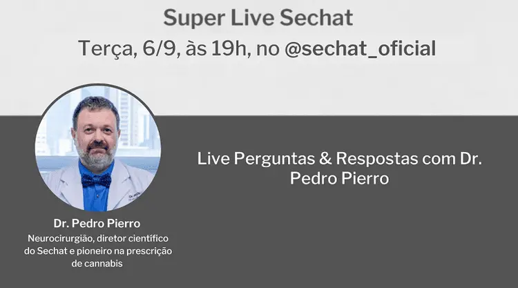 Live tira dúvidas sobre o uso medicinal da cannabis com Dr. Pedro Pierro